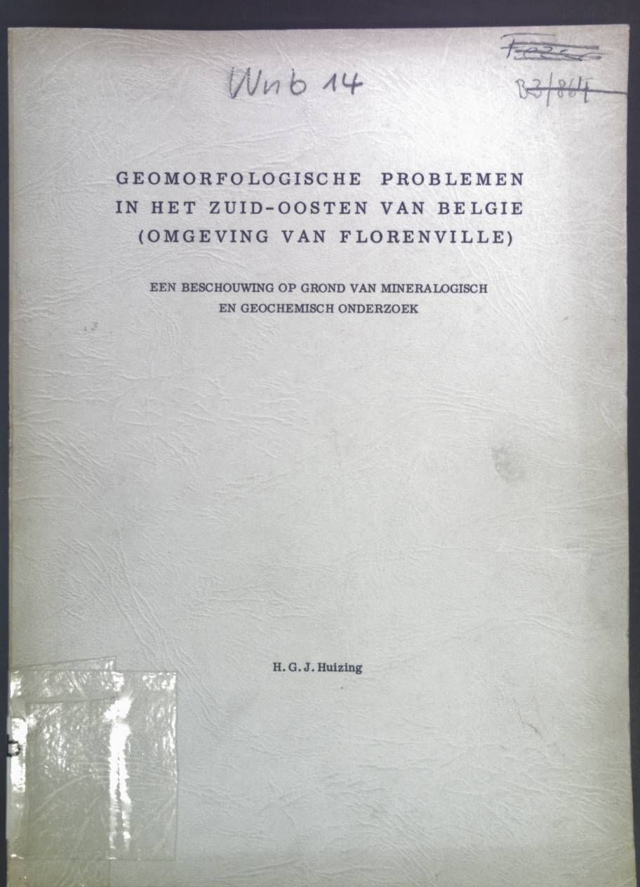 Geomorfologische Problemen in het Zuid-Oosten van Belgie (Omgeving Florenville). (Academisch Proefschrift)