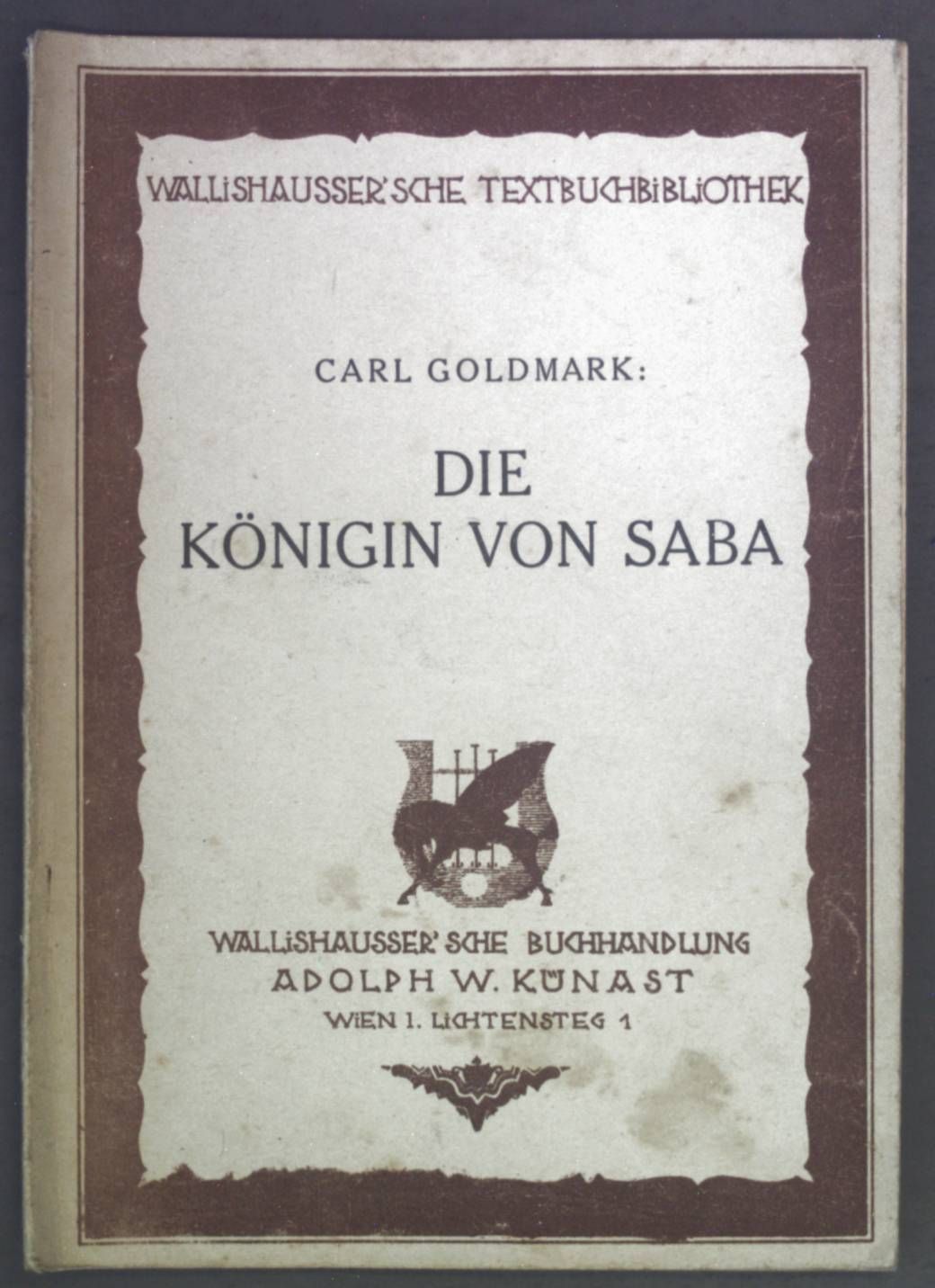 Die Königin von Saba. Oper in vier Akten