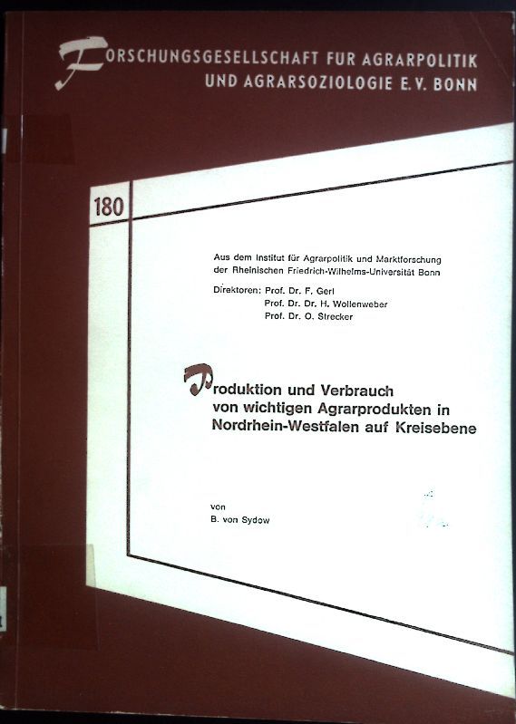 Produktion und Verbrauch von wichtigen Agrarprodukten in Nordrhein-Westfalen auf Kreisebene