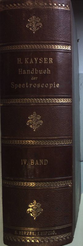 Handbuch der Spectroscopie: BAND IV