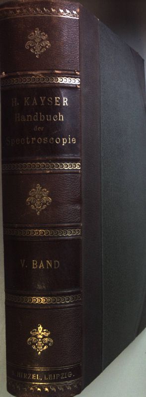Handbuch der Spectroscopie: BAND V
