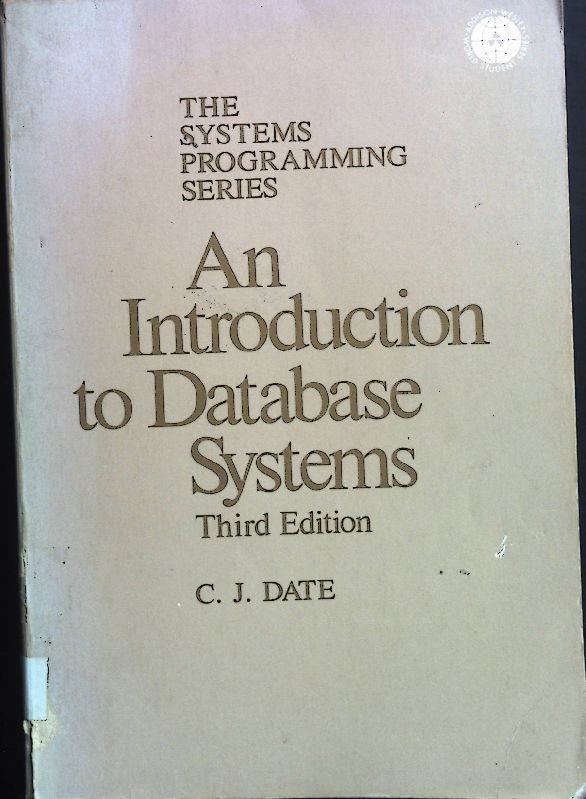 An Introduction to Data Base Systems
