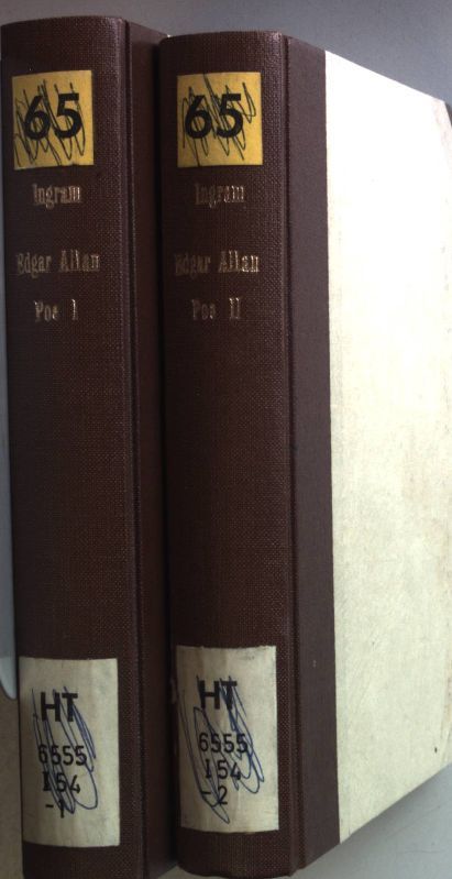 Edgar Allan Poe: His Life, Letters and Opinions (2 vols.cpl./ 2 Bände KOMPLETT) - KOPIERTES EXEMPLAR
