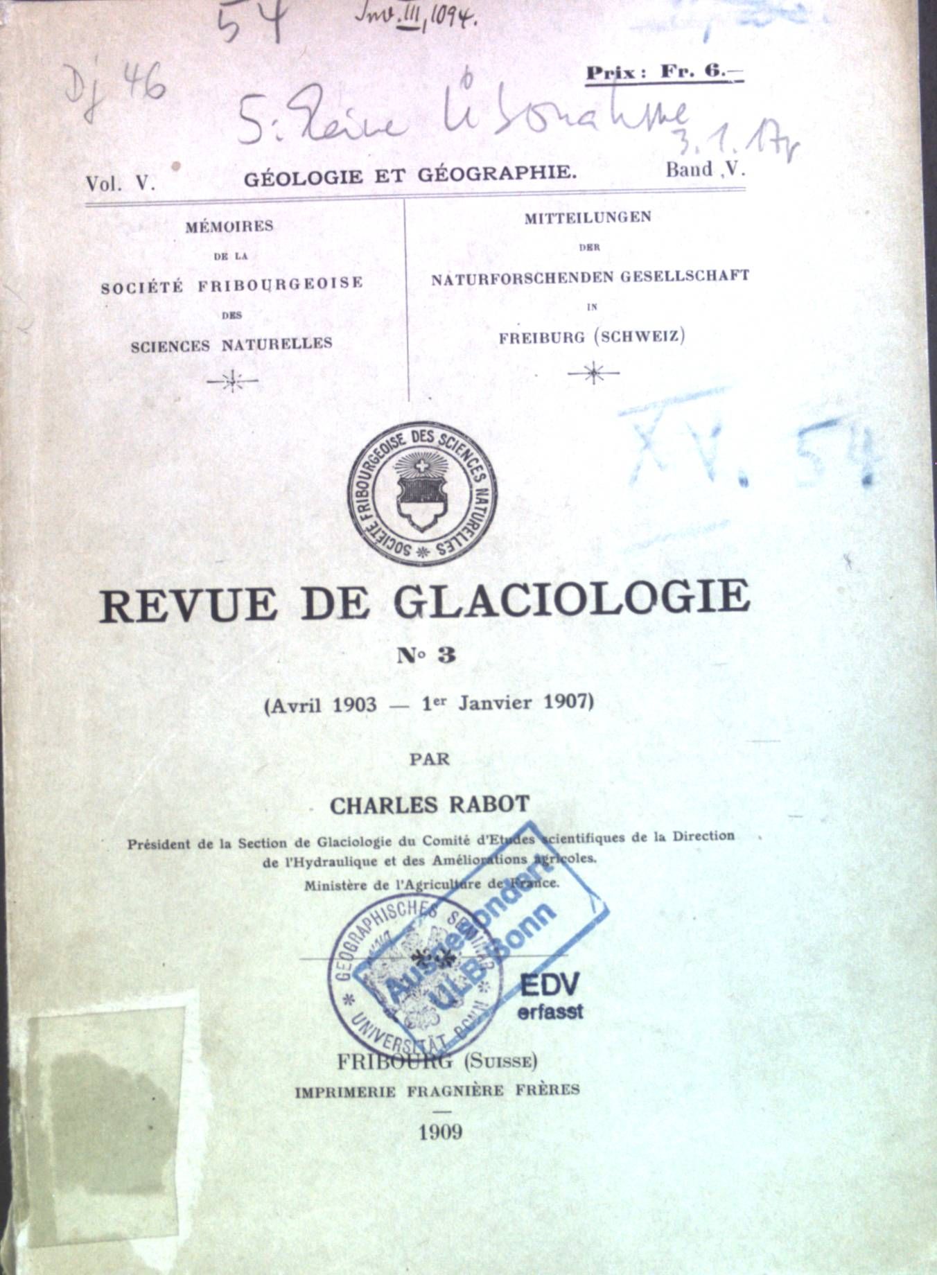 Revue de Glaciologie, Nr.3