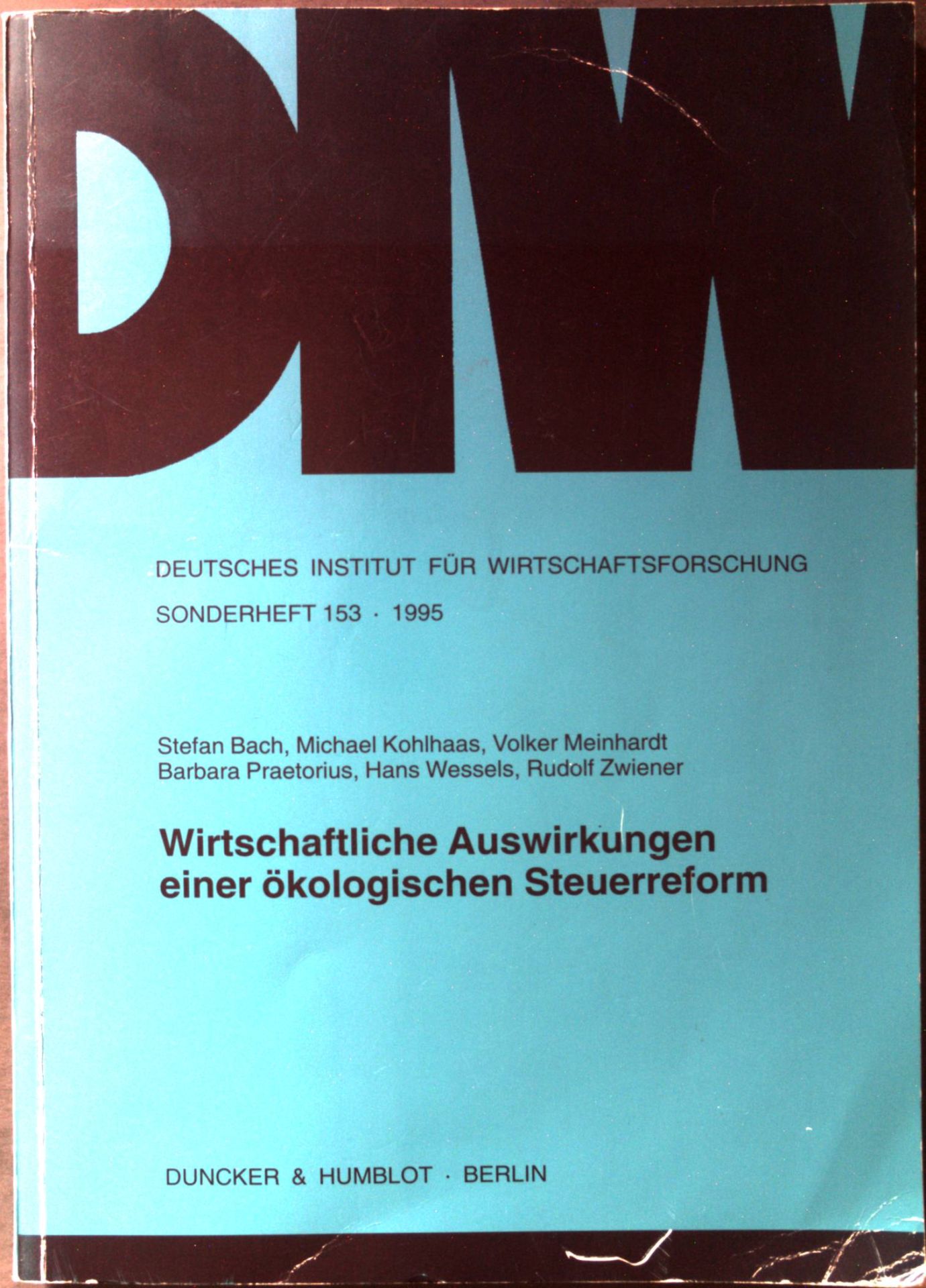 Wirtschaftliche Auswirkungen einer ökologischen Steuerreform
