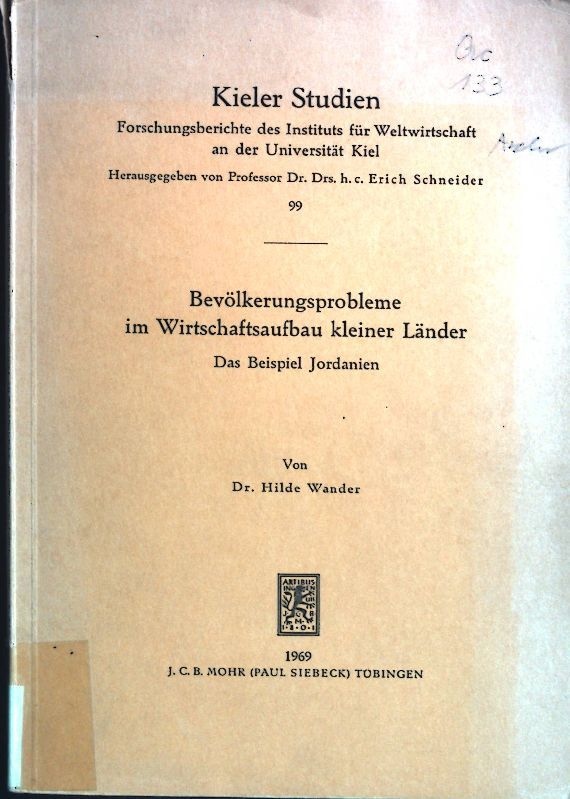 Bevölkerungsprobleme im Wirtschaftsaufbau kleiner Länder: Das Beispiel Jordanien
