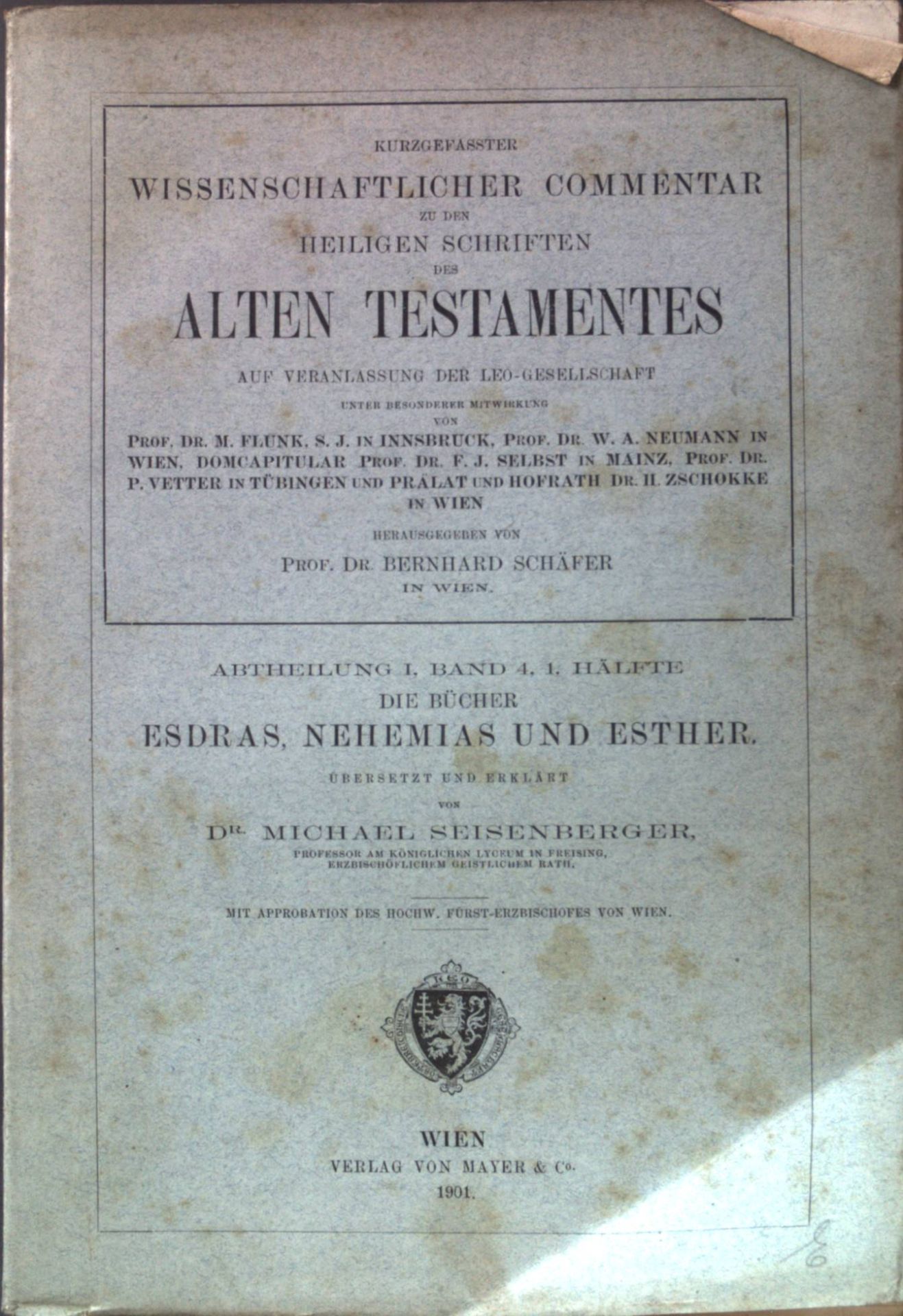 Die Bücher Esdras, Nehemias und Esther