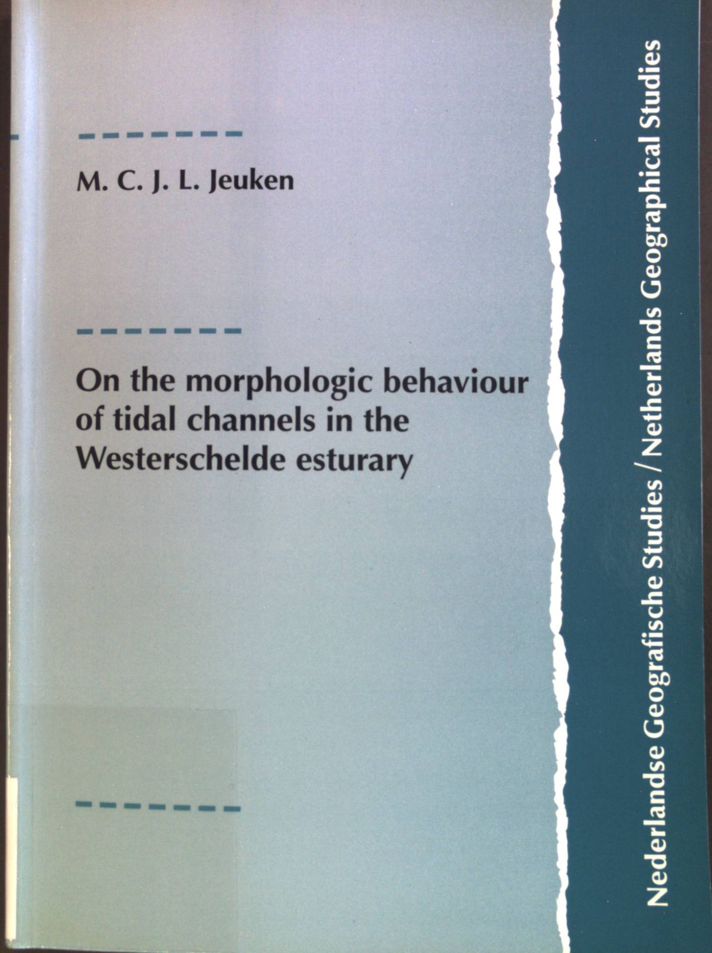 On the morphologic behaviour of tidal channels in the Westerschelde esturary