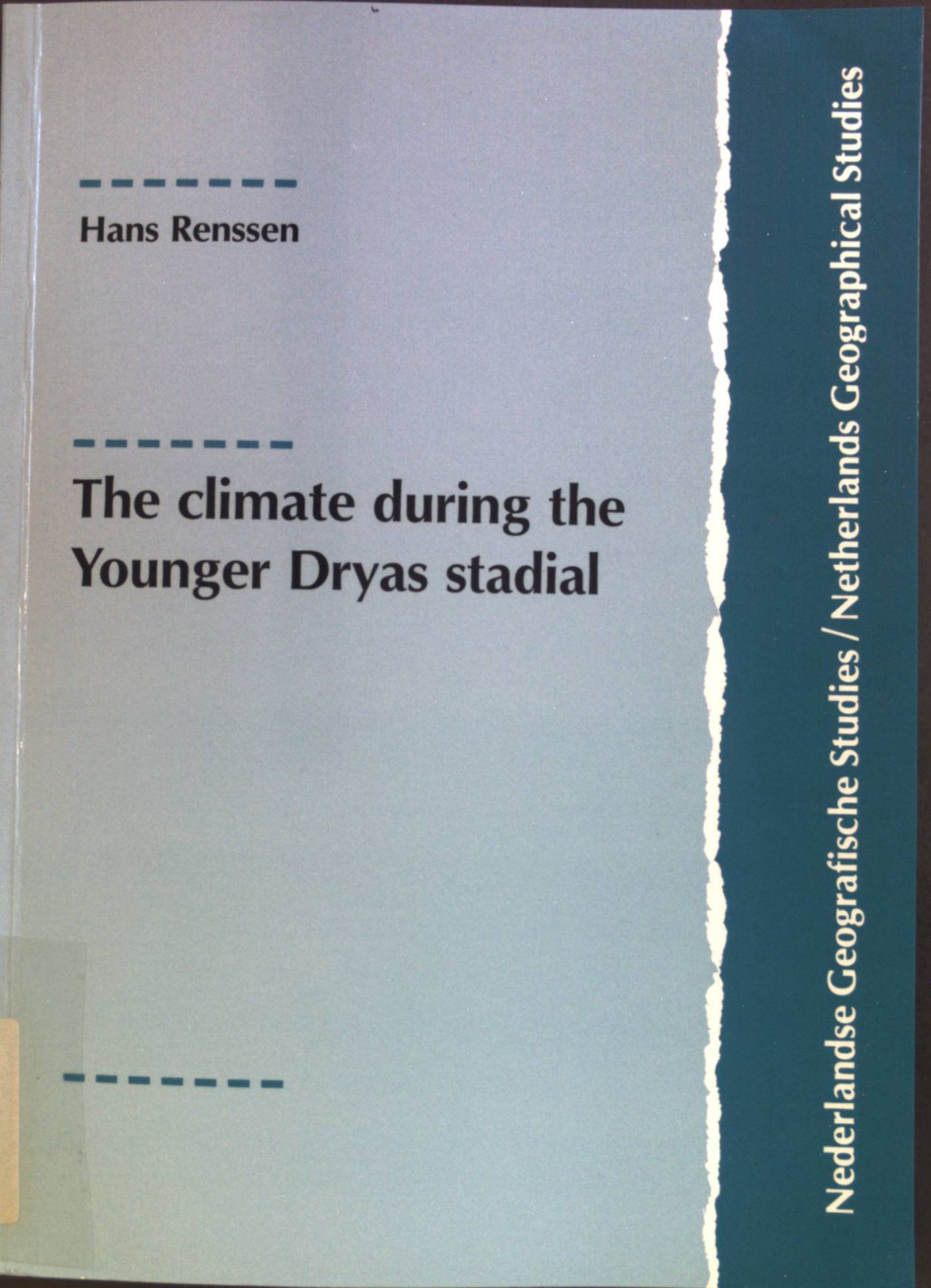 The climate during the Younger Dryas stadial. Comparing global atmospheric simulation experiments with climate reonstructions based on geological evidence
