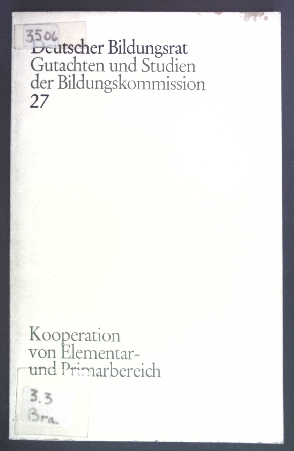 Kooperation von Elementar- und Primarbereich