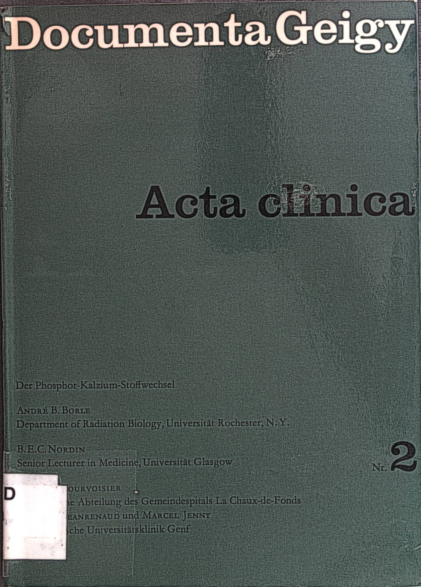 Acta clinica: Der Phosphor-Kalzium-Stoffwechsel