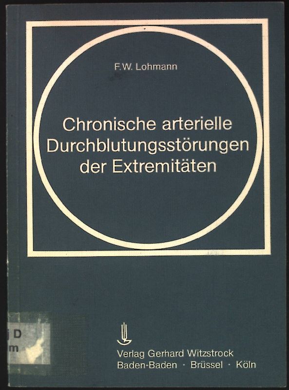 Chronische arterielle Durchblutungsstörungen der Extremitäten