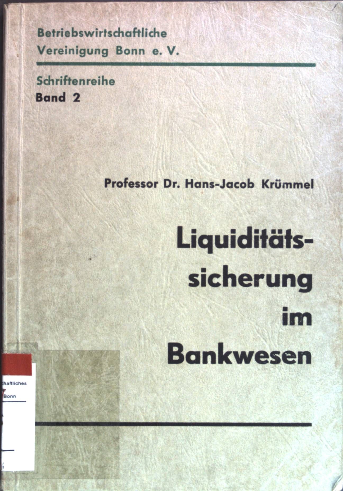 Liquiditätssicherung im Bankwesen