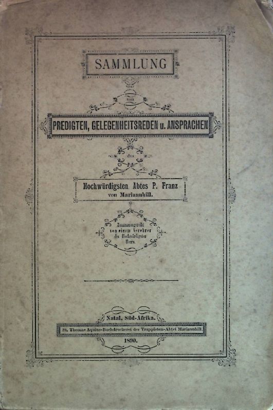 Sammlung. Predigten, Gelegenheitsreden und Ansprachen