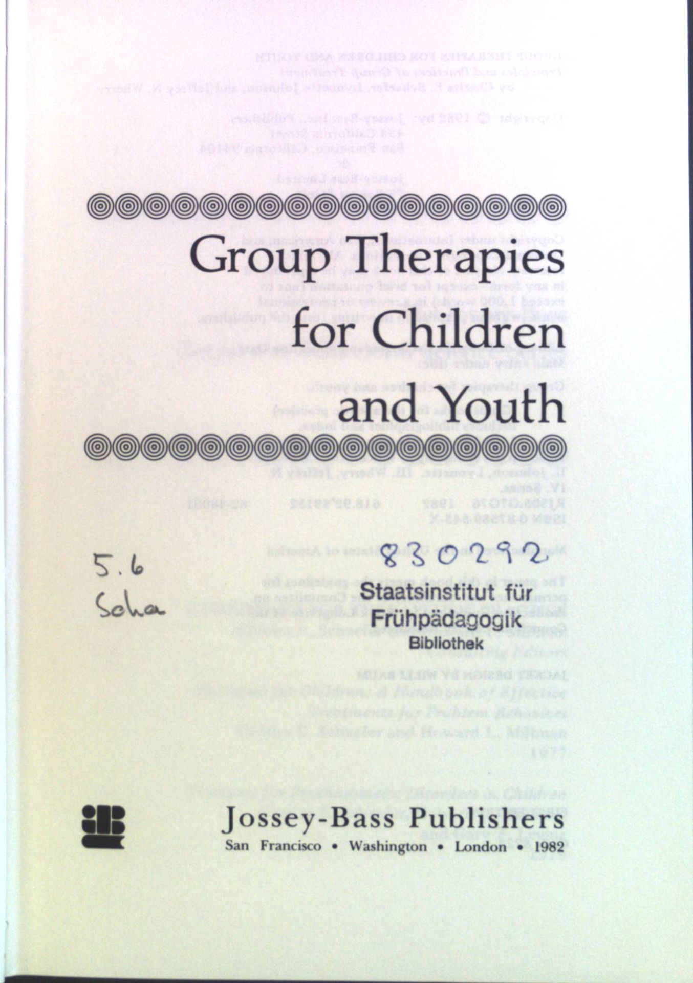Group Therapies for Children and Youth