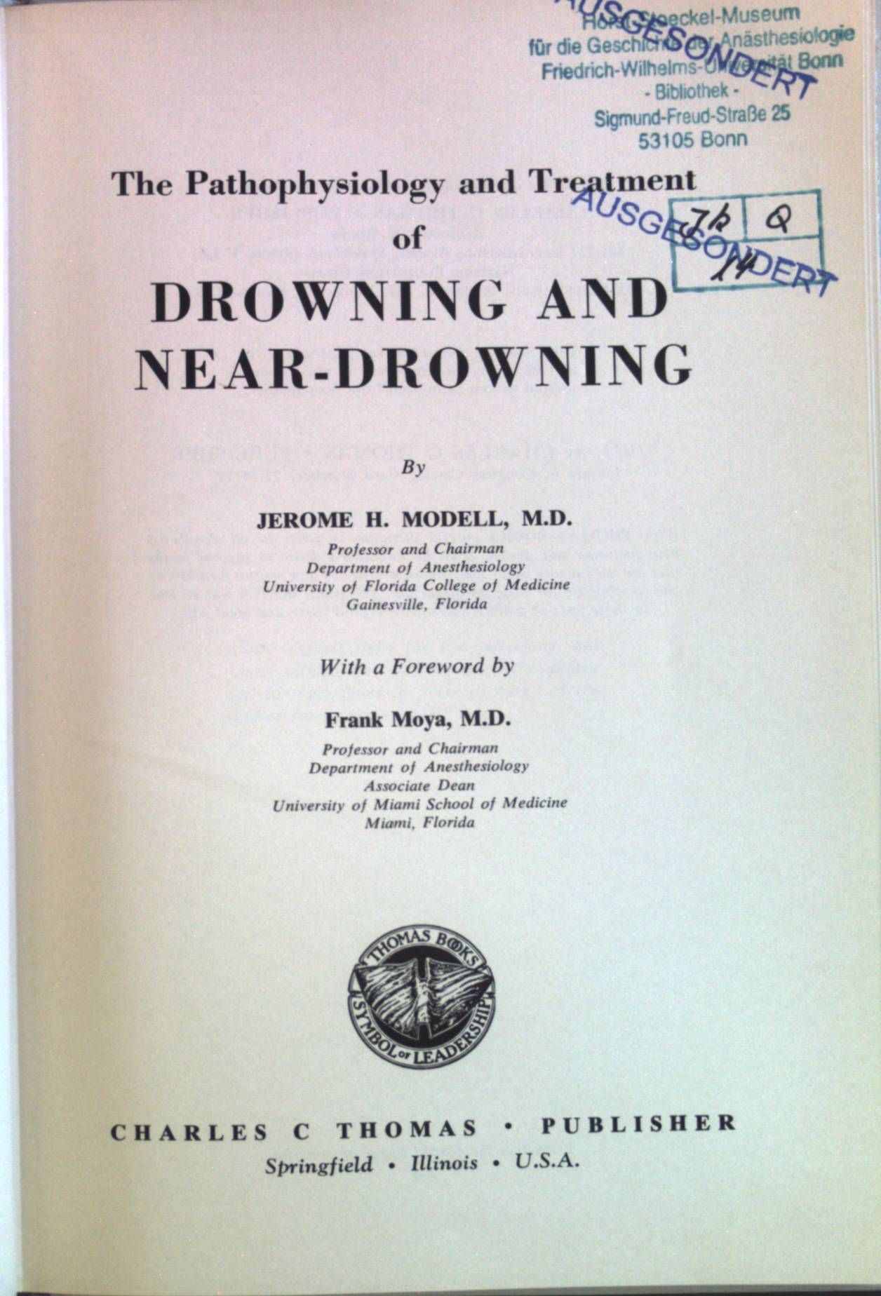 The Pathophysiology and Treatment of Drowning and Near-Drowning