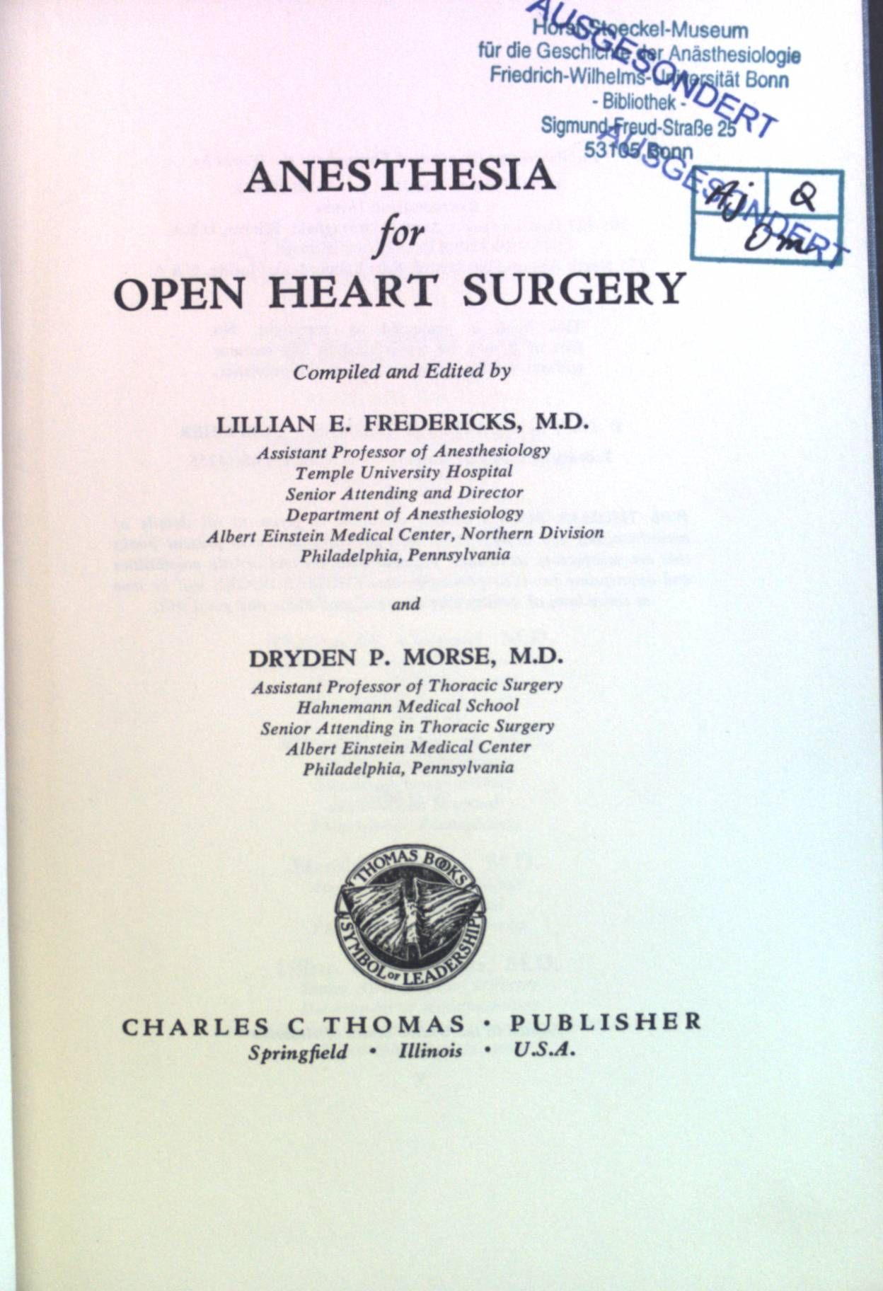 Anesthesia for Open Heart Surgery