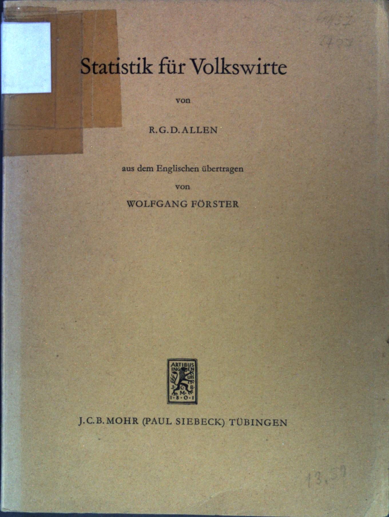 Statistik für Volkswirte