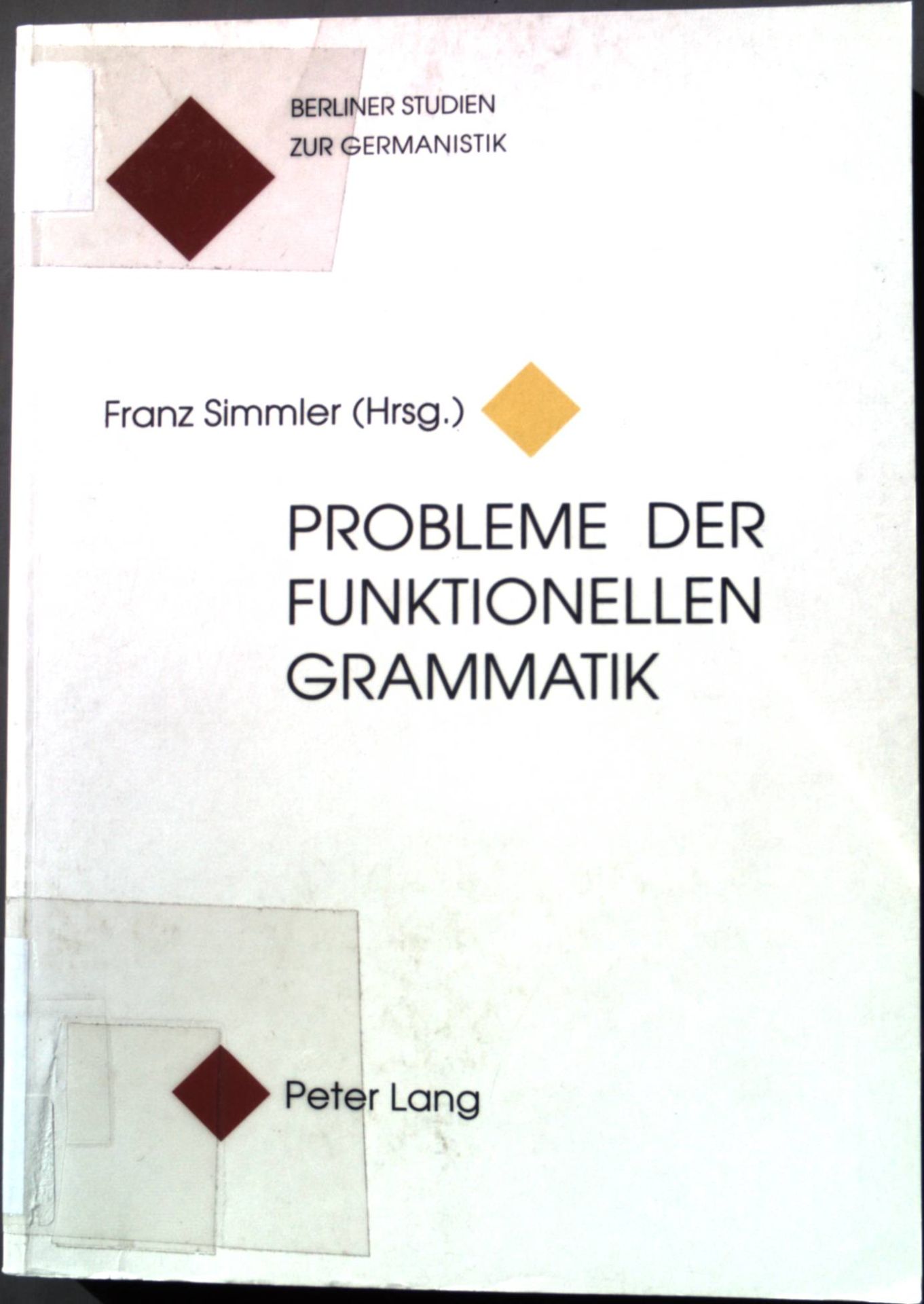 Probleme der funktionellen Grammatik