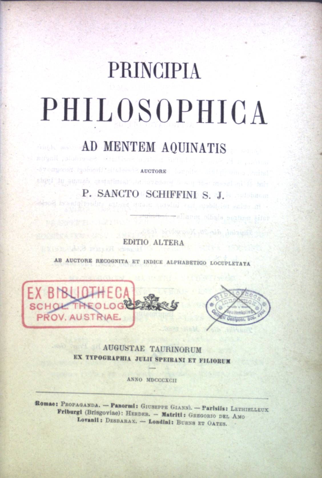 Principia Philosophica ad mentem Aquinatis