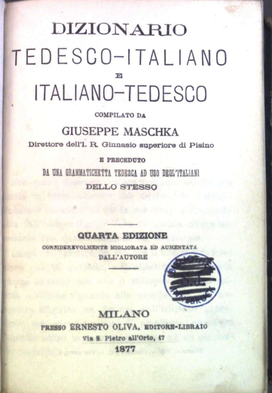 Dizionario Tedesco- Italiano e Italiano - Tedesco