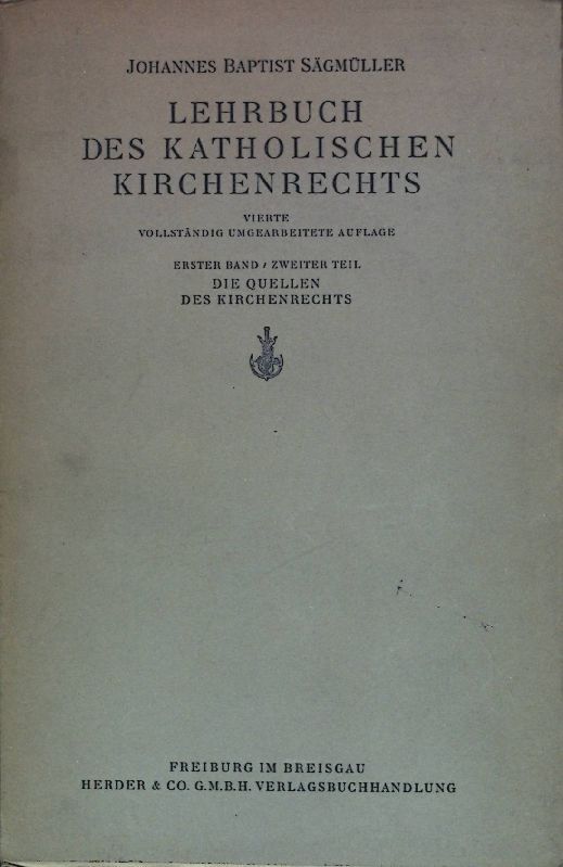 Lehrbuch des katholischen Kirchenrechts