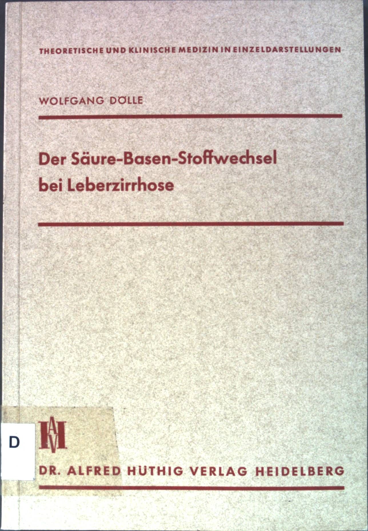 Der Säure-Basen-Stoffwechsel bei Leberzirrhose
