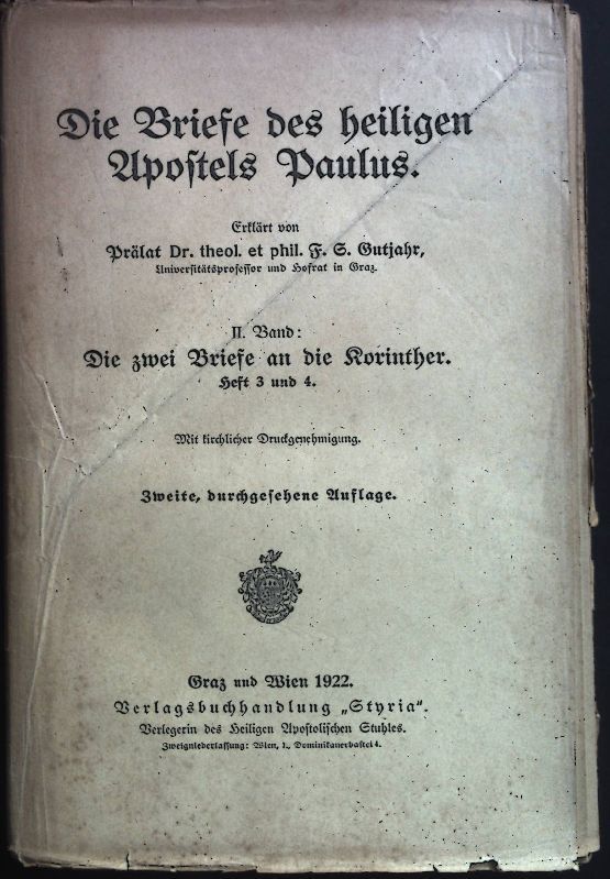 Die Briefe des heiligen Apostels Paulus