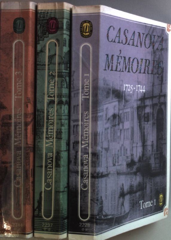 Memoires (3 tomes/ 3 Bände) - Tome I - III: 1725 - 1753