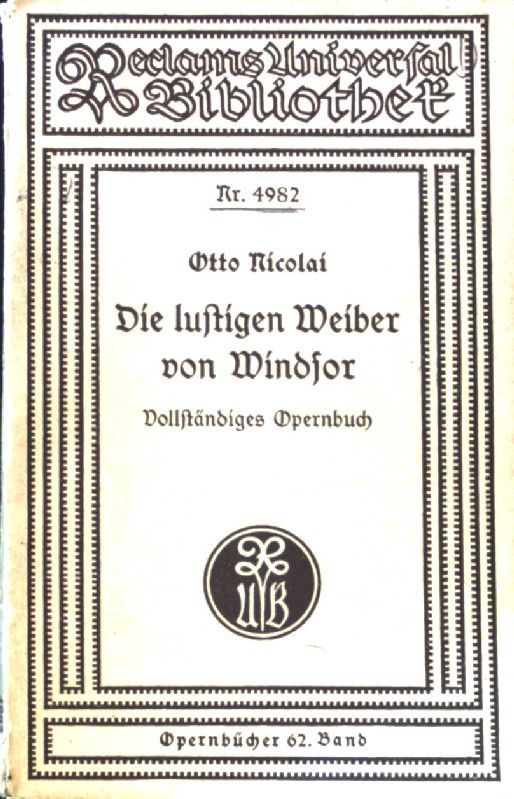 Die lustigen Weiber von Windsor
