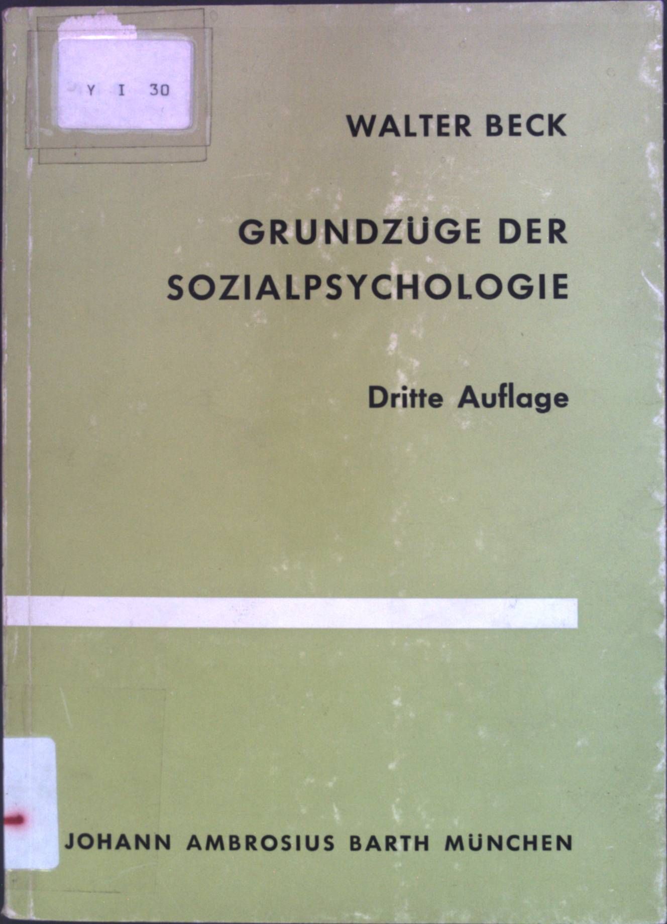 Grundzüge der Sozialpsychologie