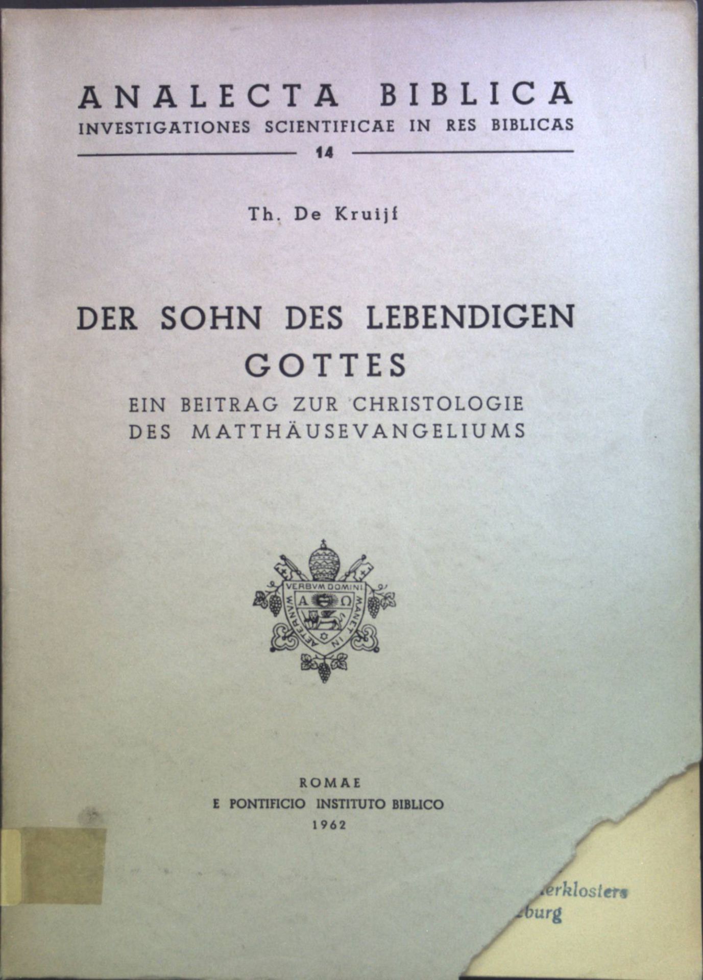 Der Sohn des lebendigen Gottes