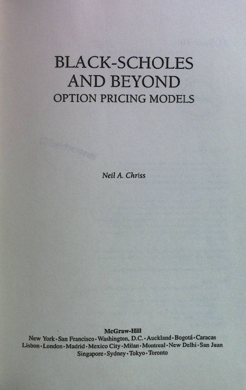 Black-Scholes and Beyond