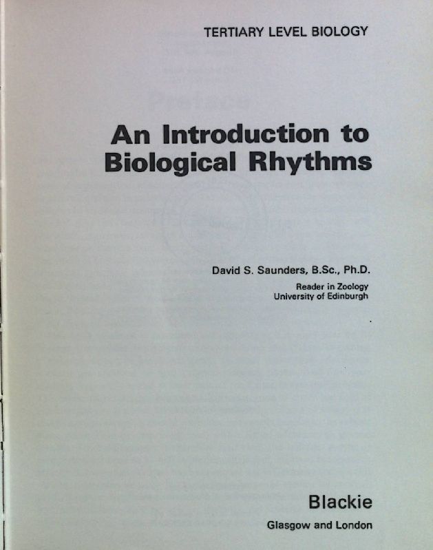 An Introduction to Biological Rhythms