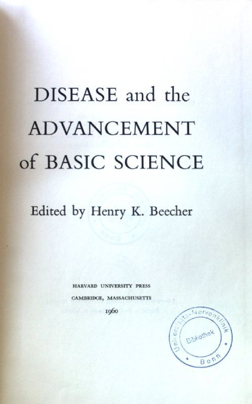 Disease and the Advancement of Basic Science