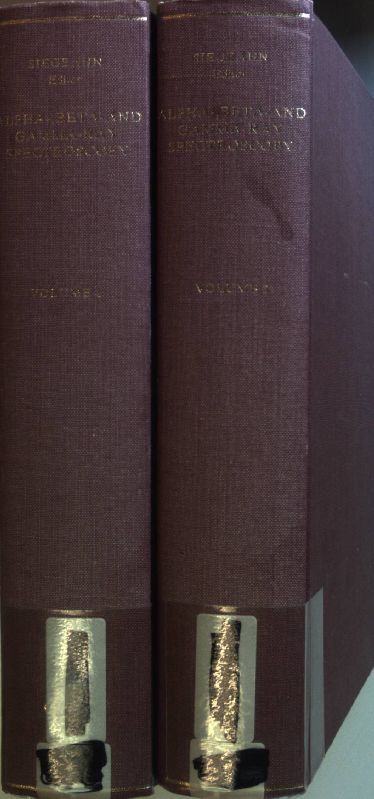 Alpha, Beta and Gamma Ray Spectroscopy (2 vols.set/ 2 Bänd KOMPLETT)