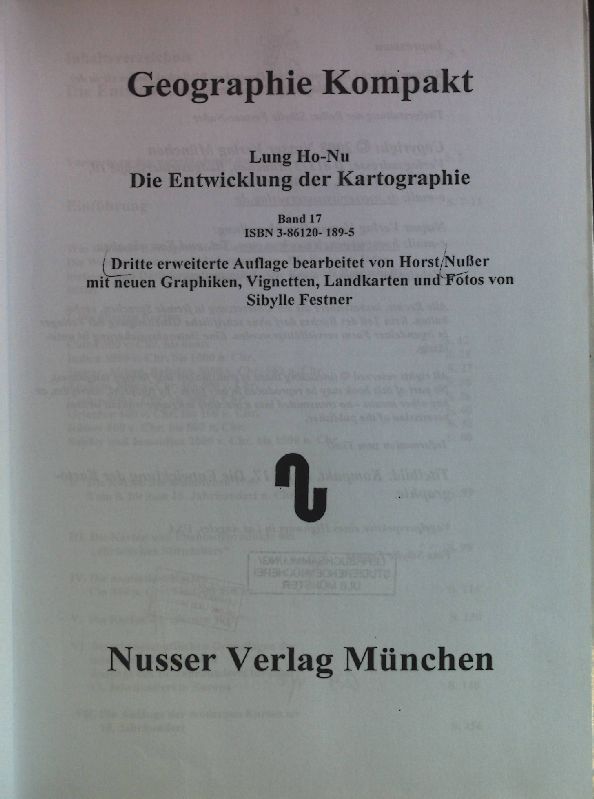 Die Entwicklung der Kartographie