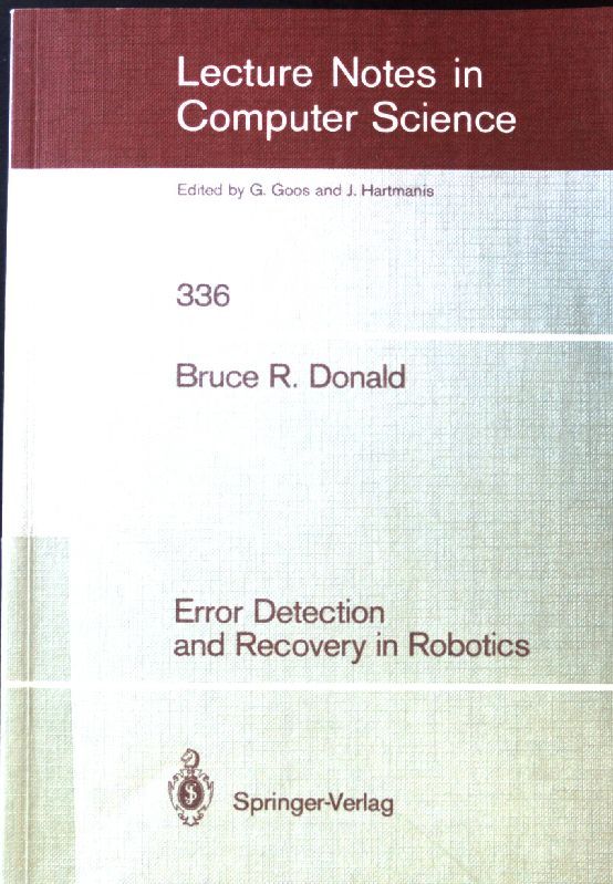 Error detection and recovery in robotics