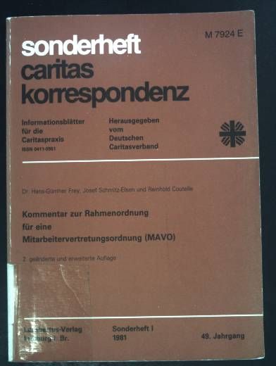 Rahmenordnung für eine Mitarbeitervertretungsordnung.(MAVO)