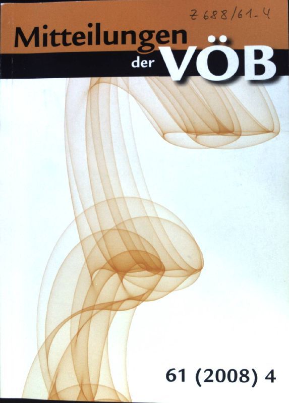 BIX 2008: Ergebnisse der elf österreichischen Universitätsbibliotheken. - in: Mitteilungen der VÖB
