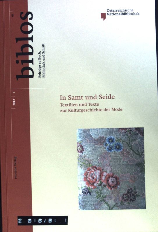 Die Krawatte. Ein offenes Buch. - in: In Samt und Seide. Textilien und Texte zur Kulturgeschichte der Mode