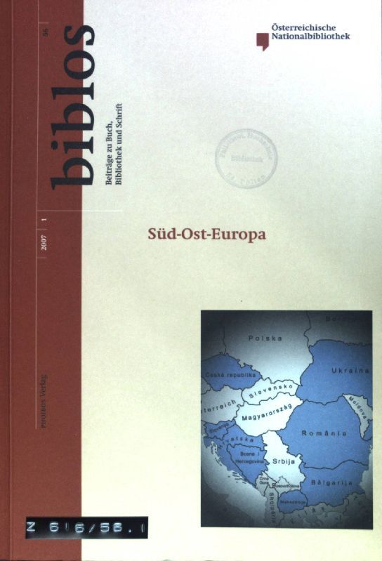 Die erte Karte des slowenischen Siedlungsgebietes und ihre Vorlagen. - in: Süd-Ost-Europa