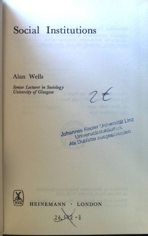Social Institutions