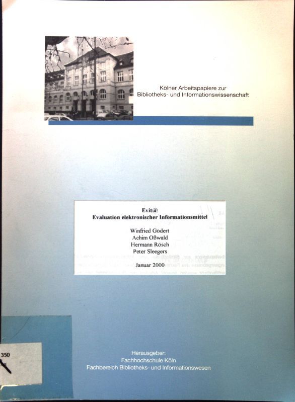 Evit@ Evaluation elektronischer Informationsmittel