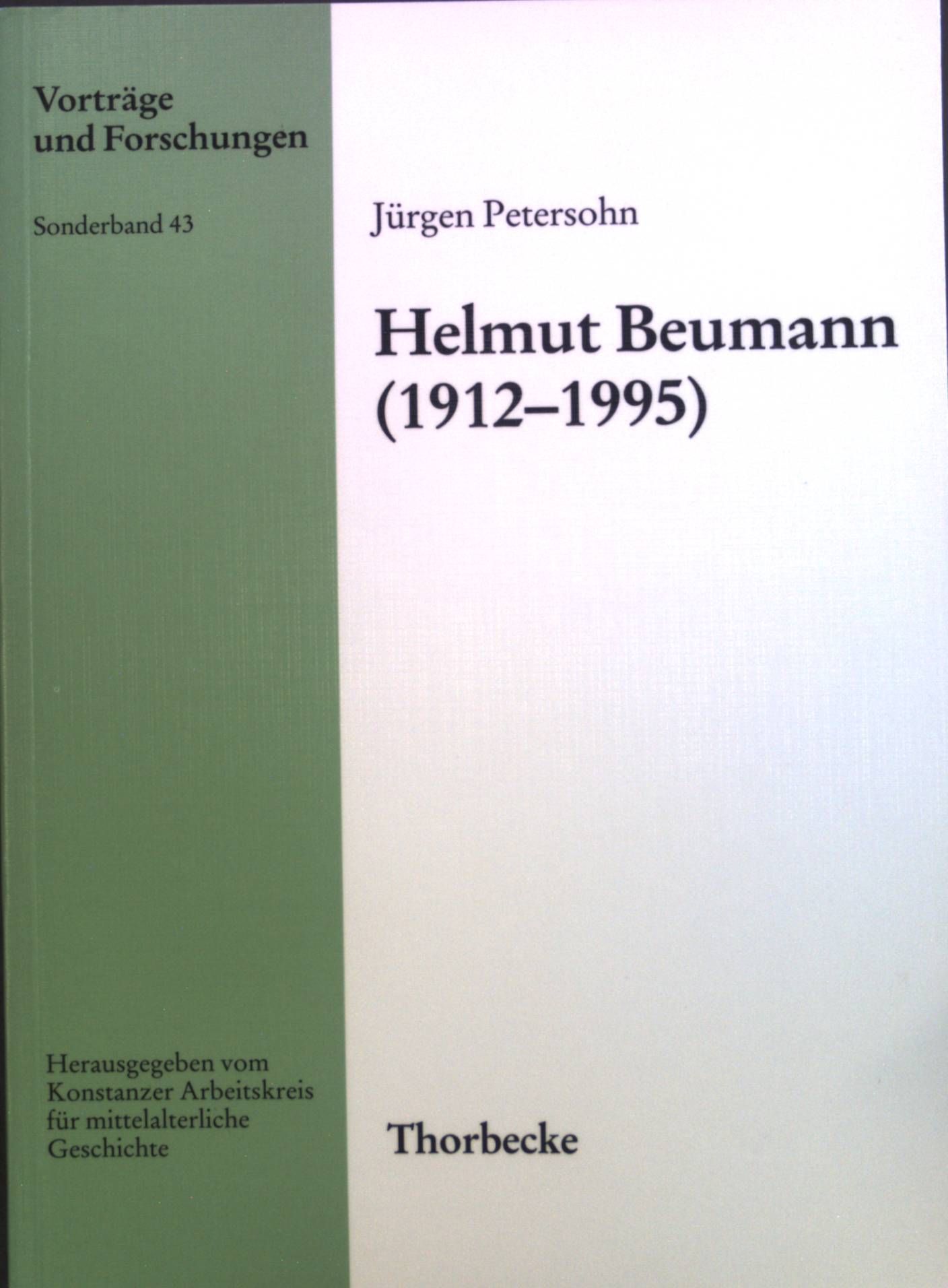 Helmut Beumann : (1912 - 1995) - mit zwei Anhängen