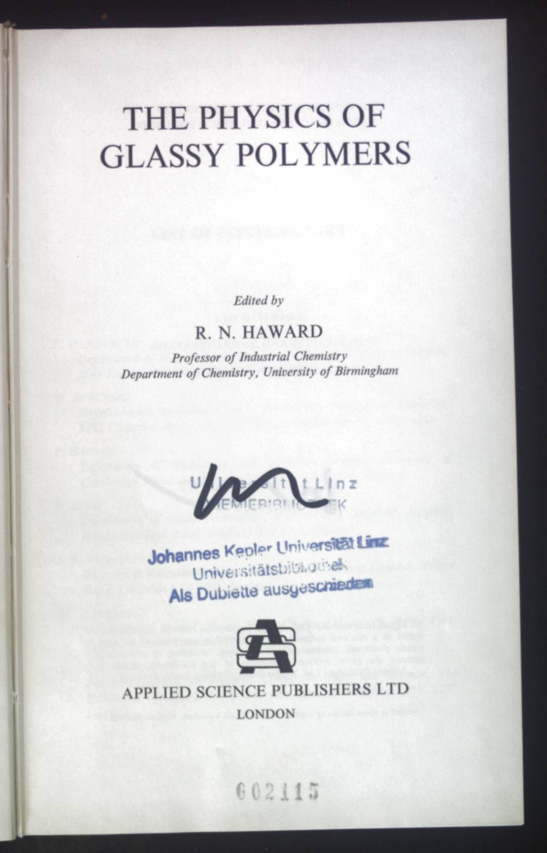 The Physics of Glassy Polymers