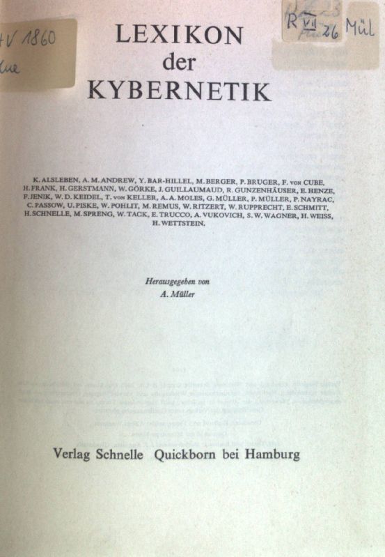 Lexikon der Kybernetik