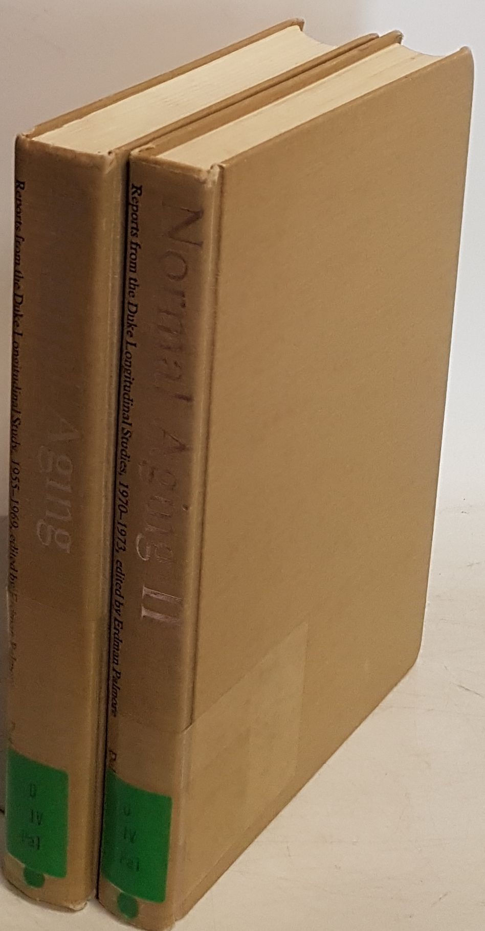 Normal Aging: Reports From the Duke Longitudinal Study (2 vols./ 2 Bände) - Vol.1: 1955 - 1969/ Vol.2: 1970 - 1973