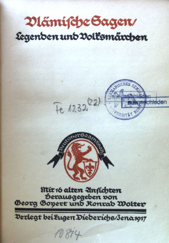 Vlämische Sagen. Legenden und Volksmärchen