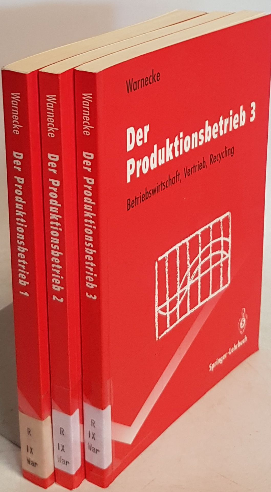 Der Produktionsbetrieb (3 Bände KOMPLETT) - Bd.1: Organisation, Produkt, Planung/ Bd.2: Produktion, Produktionssicherung/ Bd.3: Betriebswirtschaft, Vertrieb, Recycling